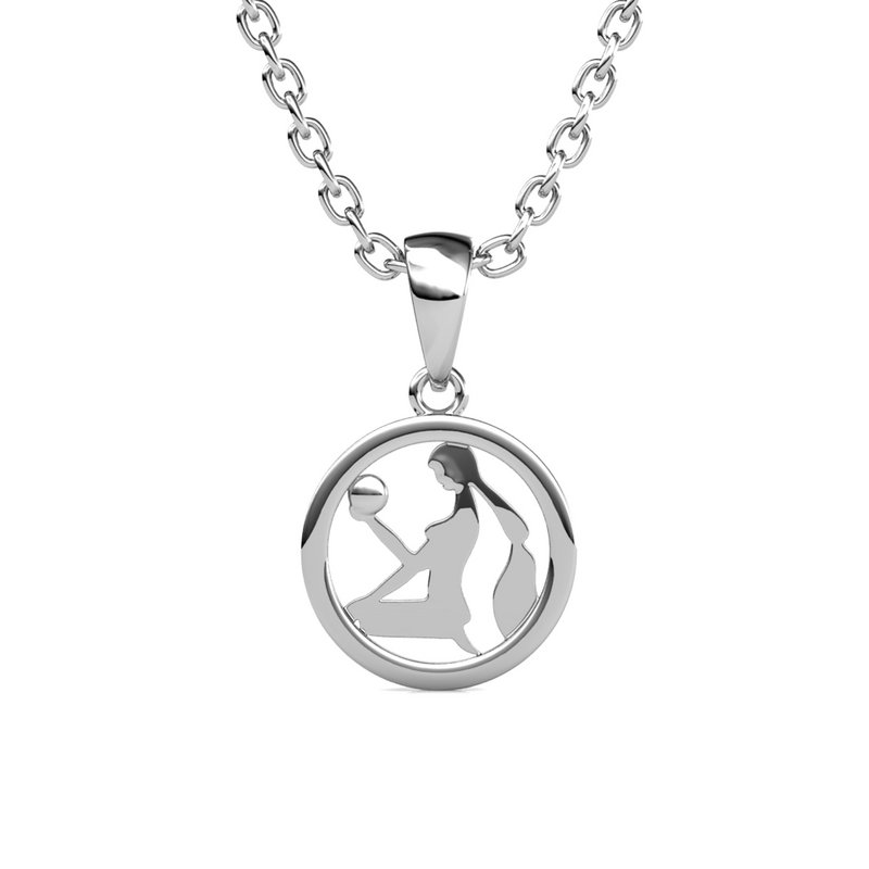 Pendentifs Zodiaque Vierge - Argenté et Cristal