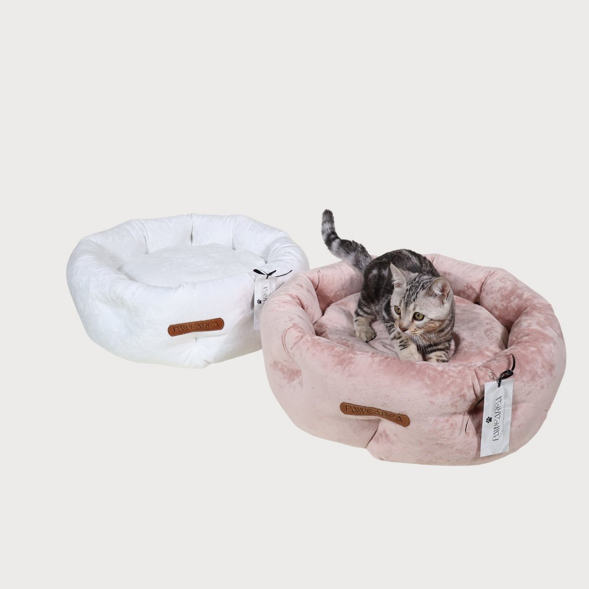 Lit de luxe pour chien Marshmallow – Peluche ultra douce, fait main en Europe, chiens et chats, 3 couleurs