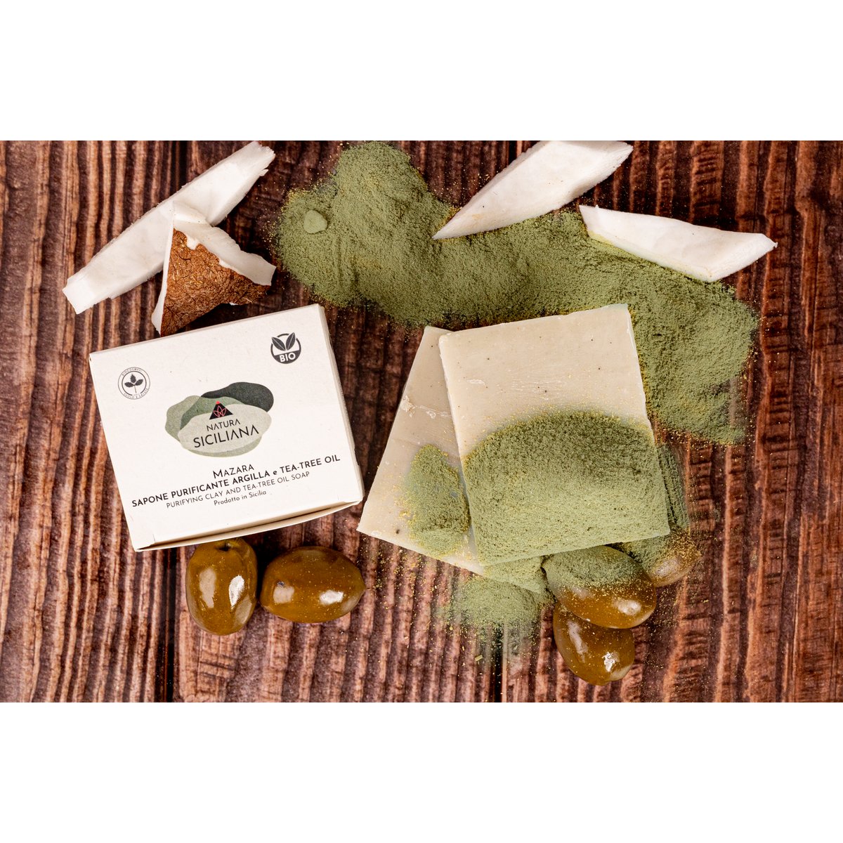Clay Soap and Purifying Tea Tree Oil