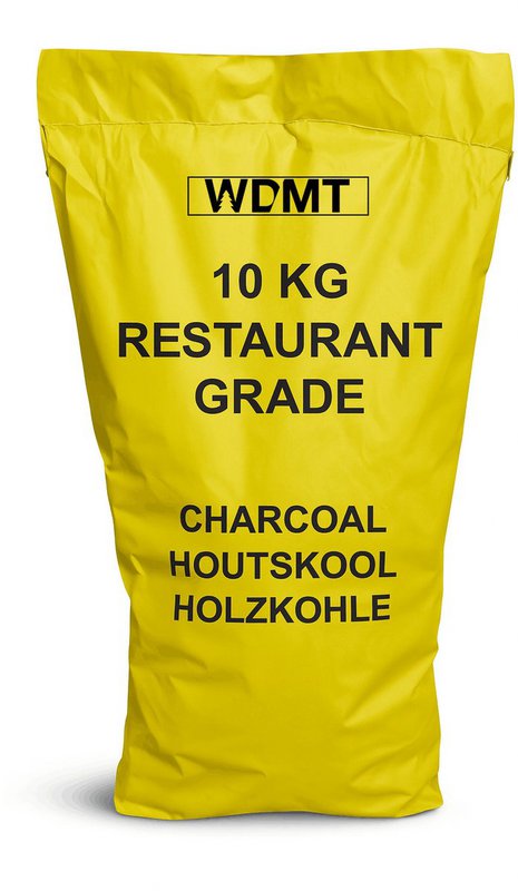Carbone di qualità del ristorante premium 10 kg - carbone naturale 100% per barbecue, kamado, fumatore e grill - combustione a lungo termine e calore alto