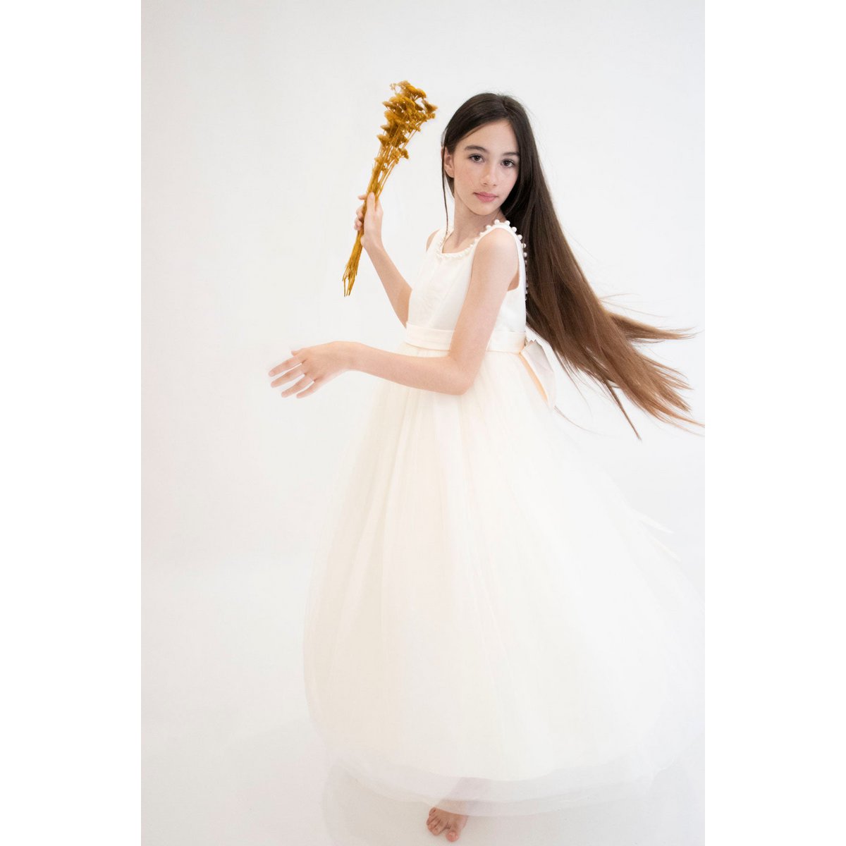 Vestido formal ANABELLA - Melocotón