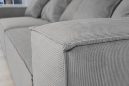 Van Morris 4-seater, Concrete Grey, Exclusive Corduroy from the Belgium company BRUTEX