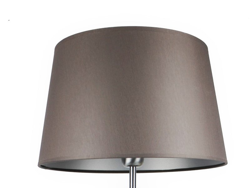 Lampenschirm Stoff dunkelgrau/ innen silber 33/27/20 cm