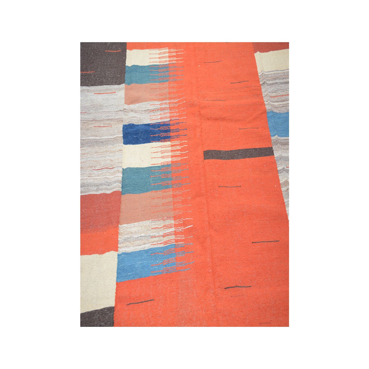 Alfombra Kilim Modern Bean Red