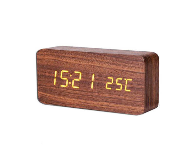 Holzwecker groß Braun