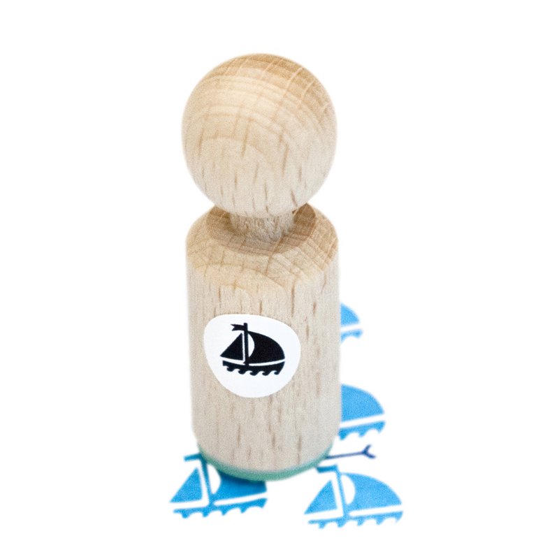 Segelboot-Ministempel