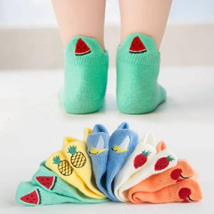 Pack of 5 Fruit I Baby and Child Tab Socks