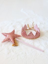 “Pink Sequins” Faire-tale Crown and Wand Magic Set