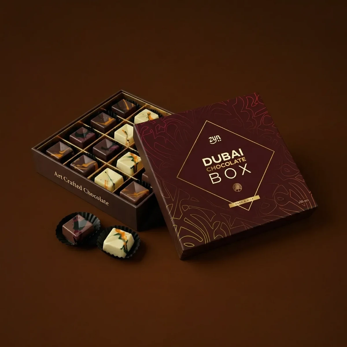 ZYN Dubai – Assorted Dubai Choco Box · Discovery Box 16 pcs