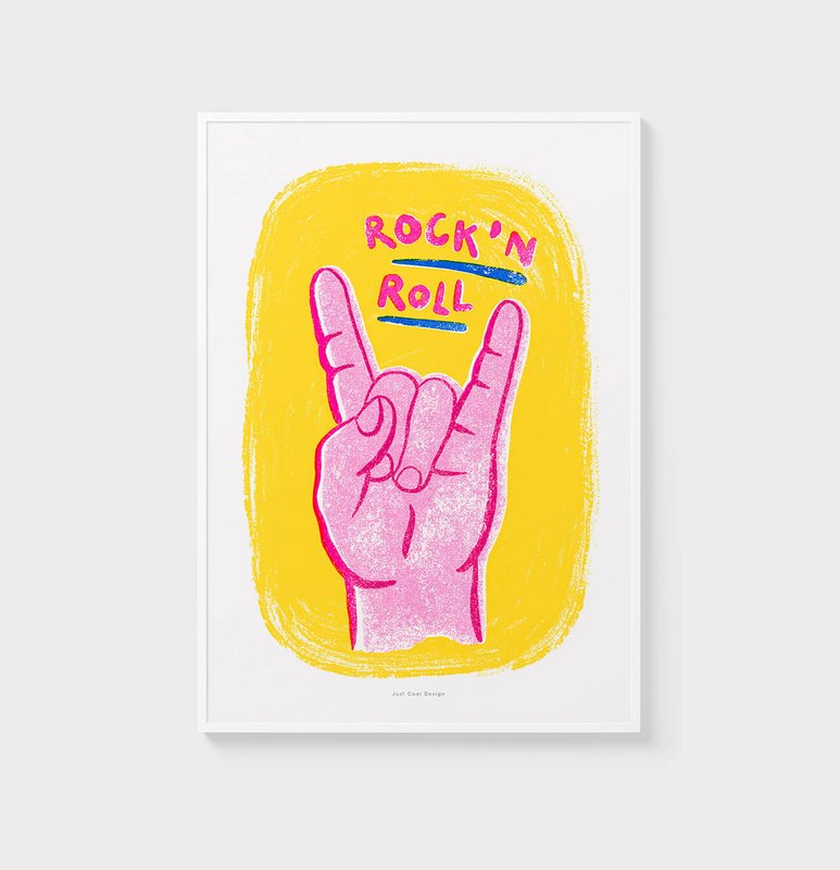 Impresión de arte de pared de rock and roll