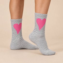 Oversized hoge hartsokken voor dames, I 35-41