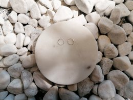 Plecione kolczyki małe kółka - srebro próby 925