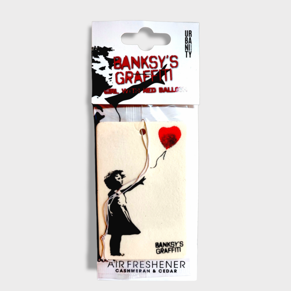 Banksy Car Air Freshener - "Girl With Red Balloon"