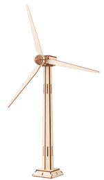 Building kit 3D Puzzle Wind turbine - wood