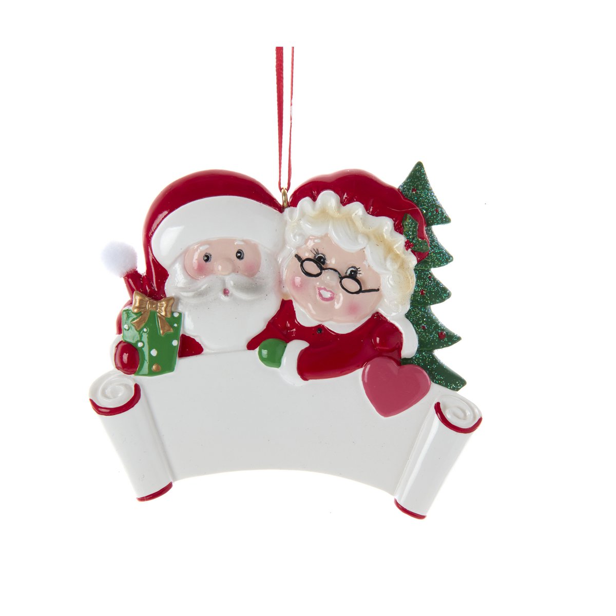 PÈRE NOËL EN RÉSINE ET MME. CLAUSE