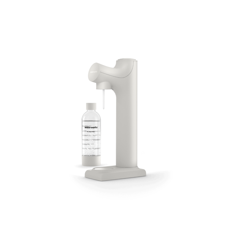 Waterworks Shape Carbobator water bubbler set made from renewable recycling plastic