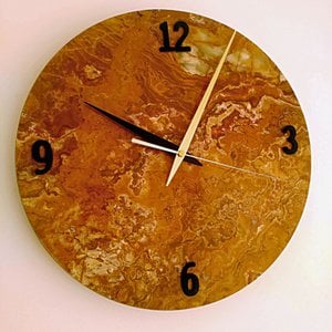 Runde Wanduhr Onyx