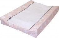 Changing pad cover - Pink dot/Cream teddy