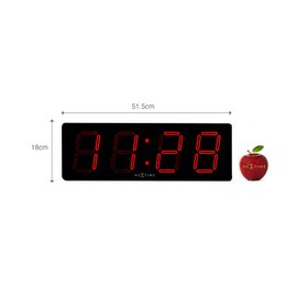 Horloge murale/de table - 51,5 x 18x 4,5 cm -Plastique- 'Big D'