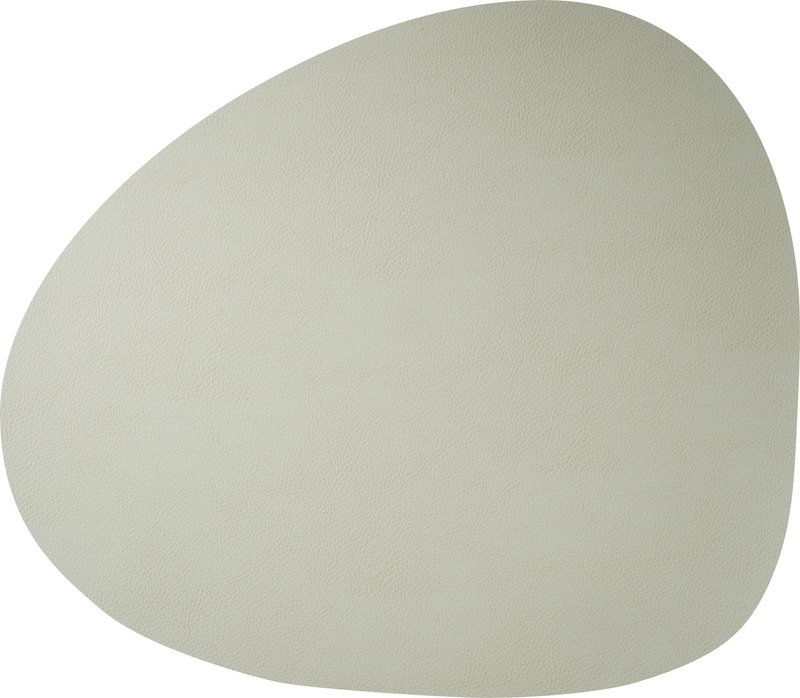 Skinnature dækkeserviet | genbrugslæder | Småsten 40x46 cm