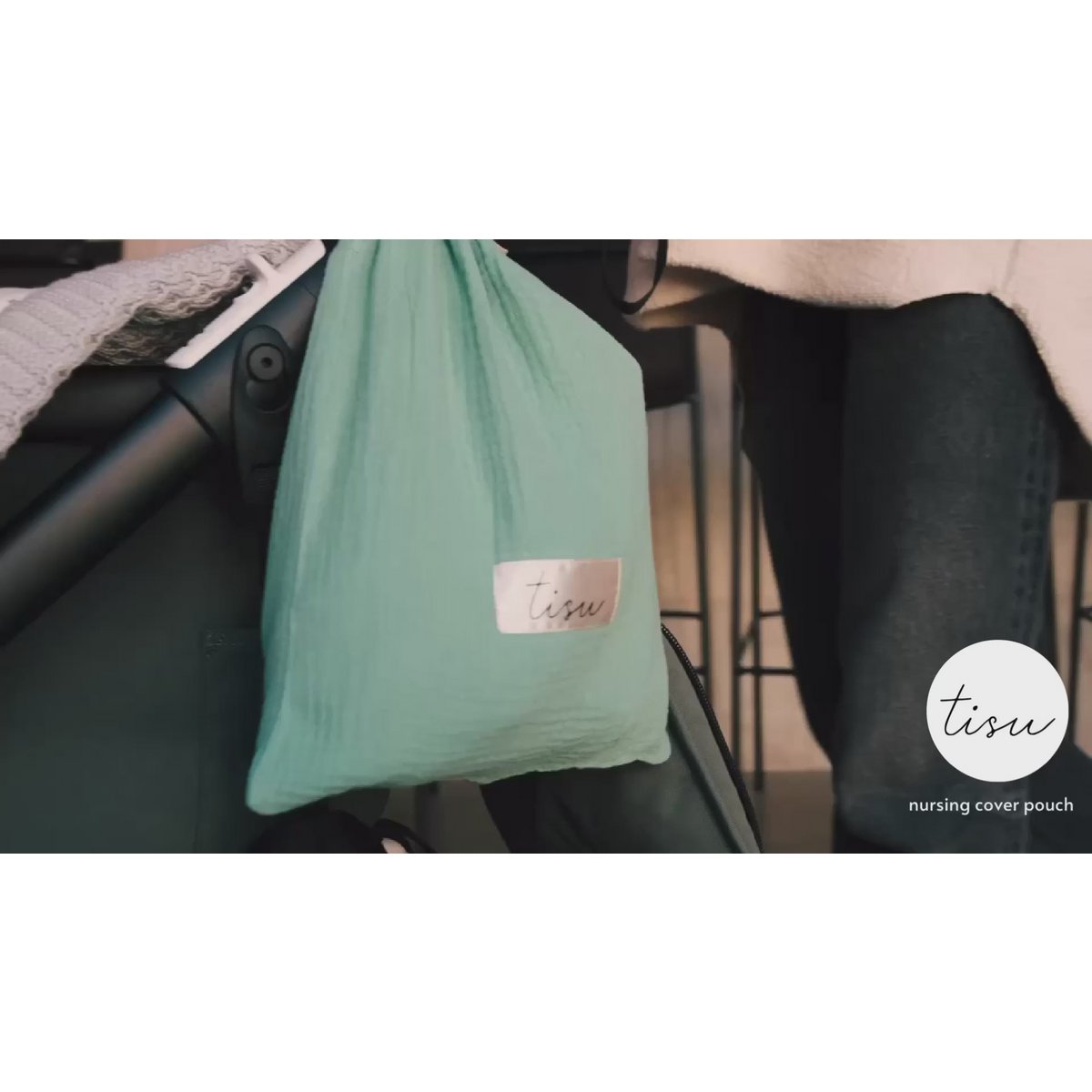 TISU nursing cover, Sage Green