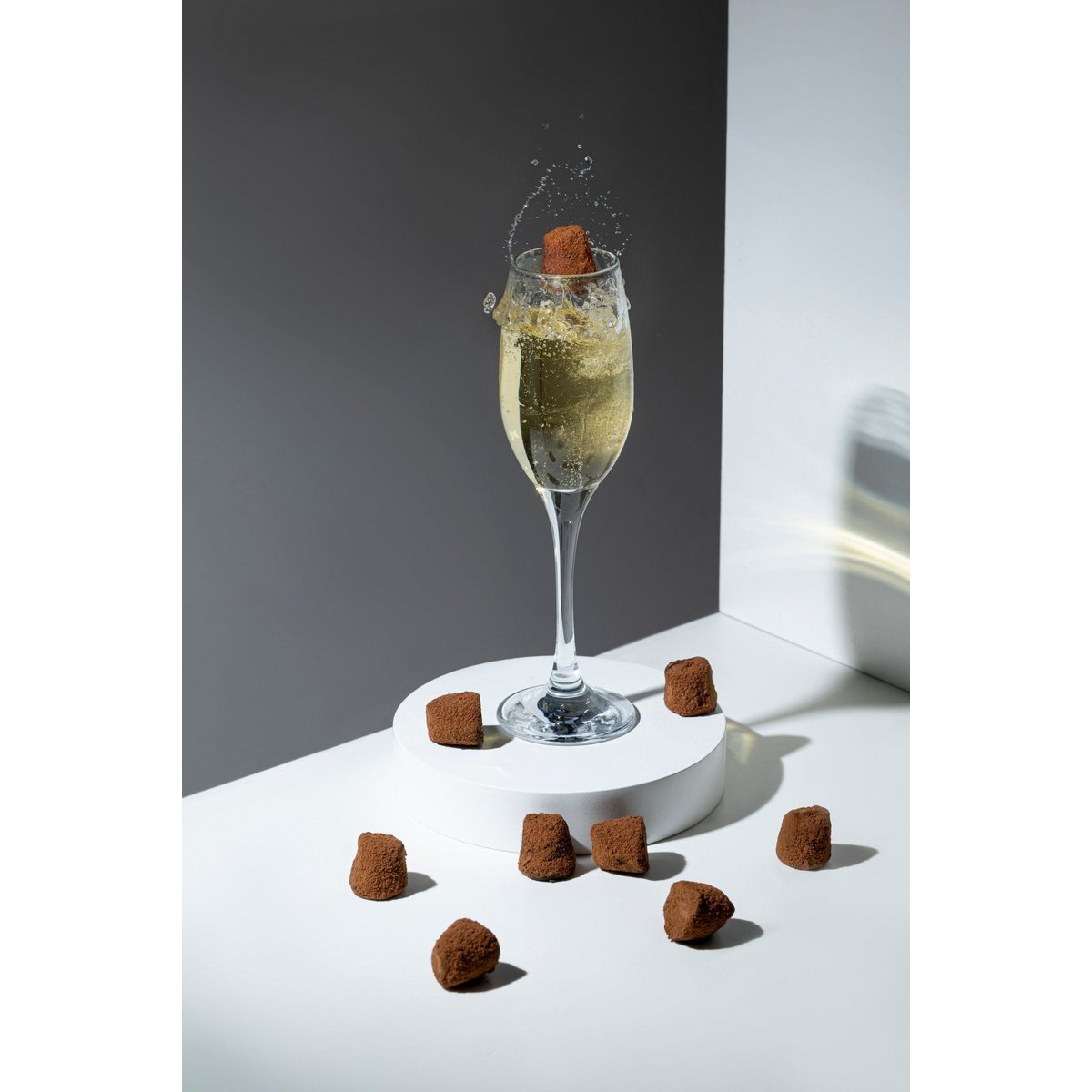 Truffes au chocolat au champagne - Bull