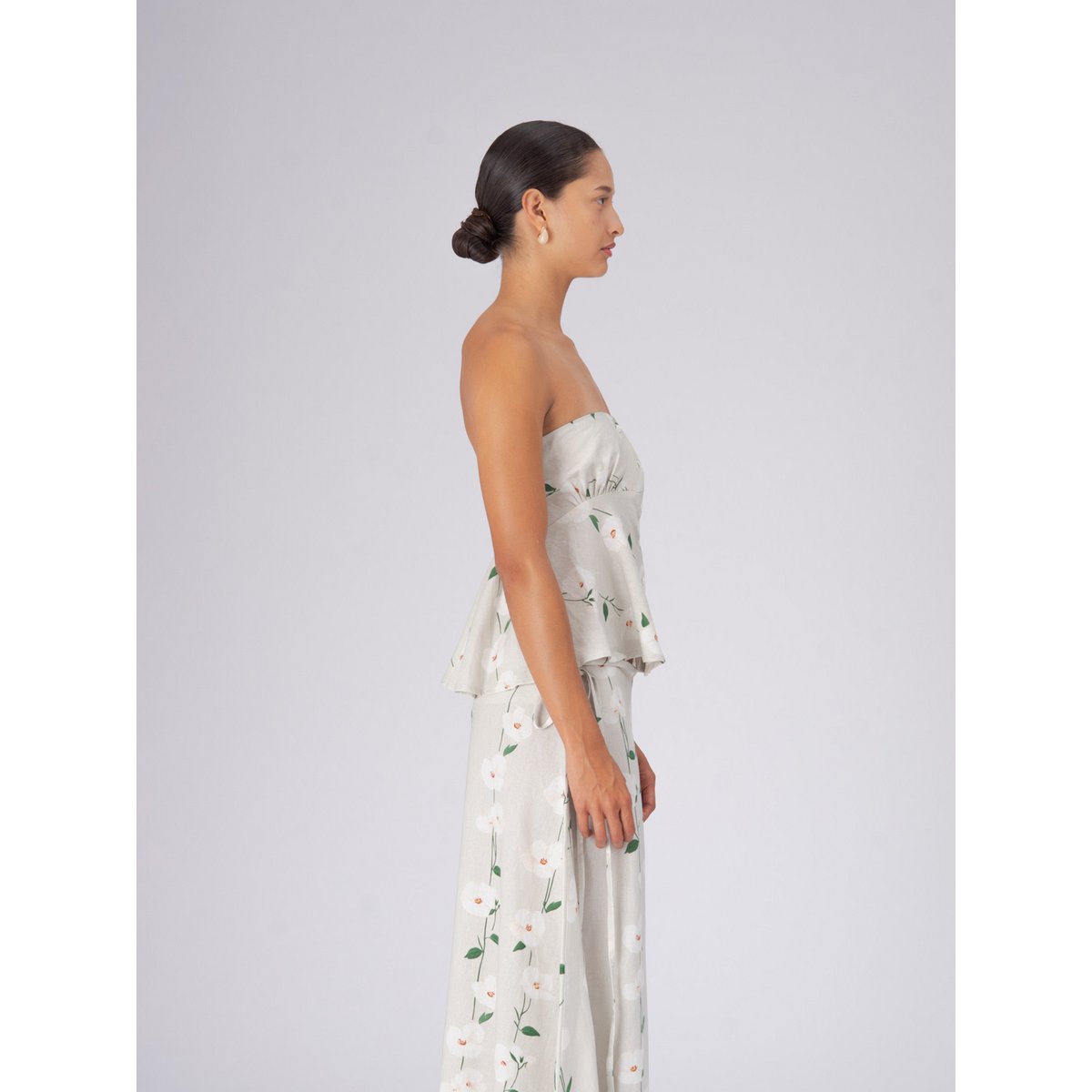 Zomer harlekijn bloemenprint top