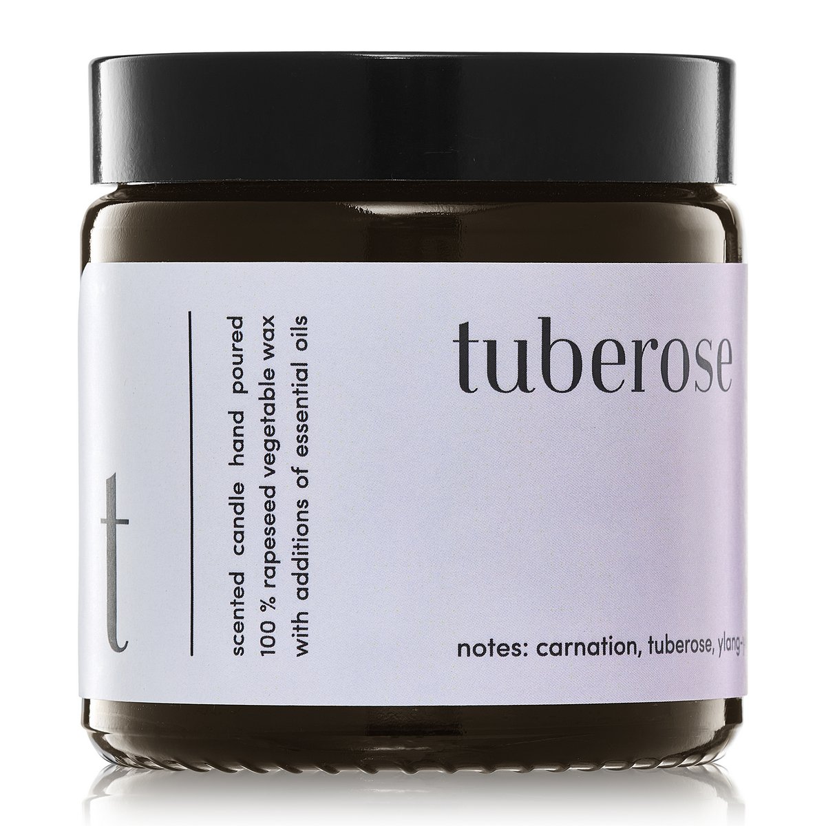 Duftkerze „Tuberose“, 100 % natürliches Rapswachs, 120 g
