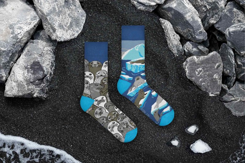 SELLOS SOCKS | Calcetines de foca ártica - calcetines no coincidentes casuales