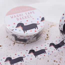 Washi Tape Teckel - Ruban adhésif Dog Washi Tape Masking Tape Race de chien