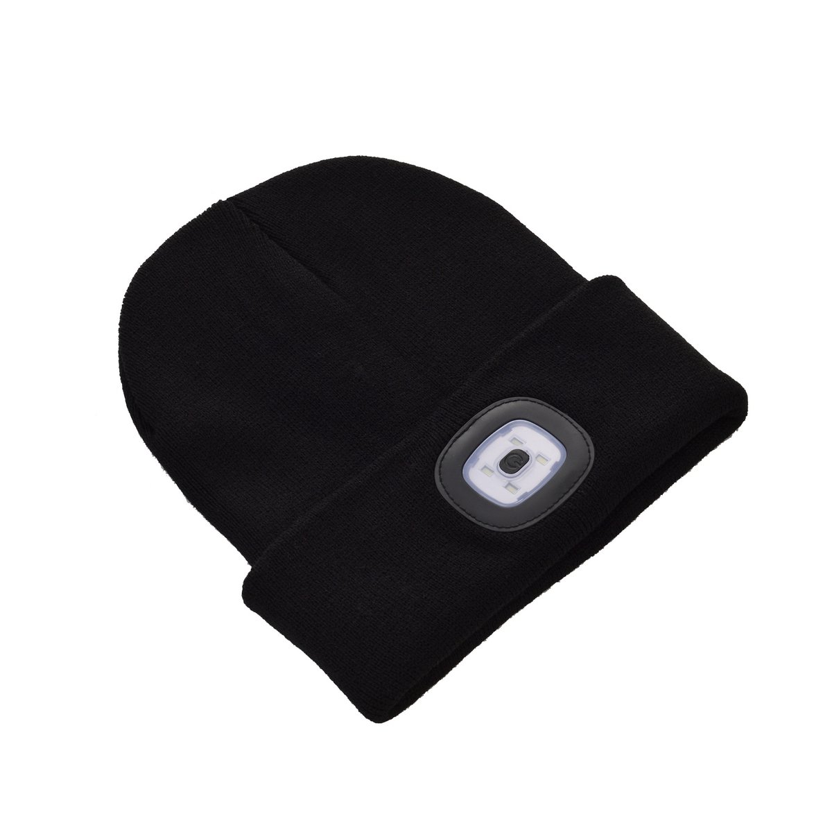 Bonnet avec LED Rechargeable et Amovible NOIR