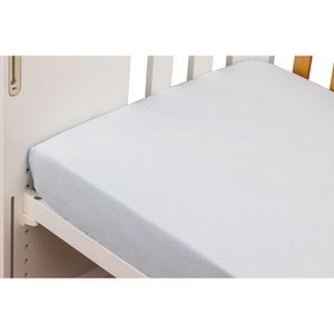 Spannbettlaken für Kinderbett 60 x 120 cm POPELINE, 100 % BAUMWOLLE, BLAU