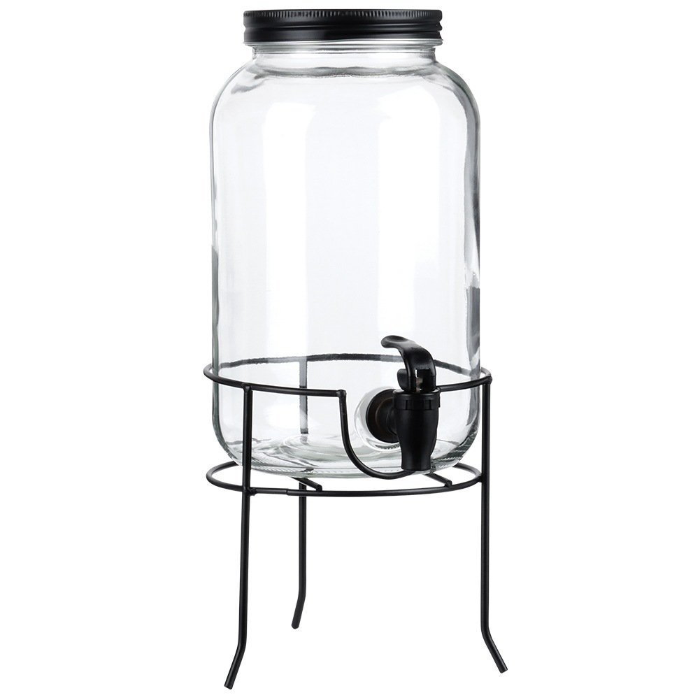 Spender mit Wasserhahn und Schwarz 3,2 l