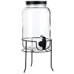 Spender mit Wasserhahn und Schwarz 3,2 l