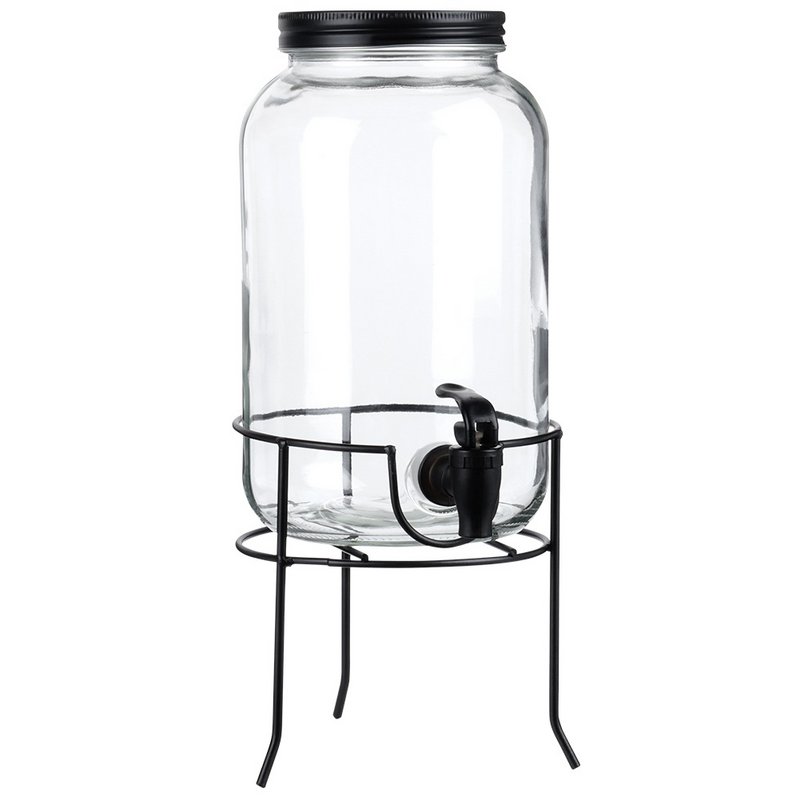 Spender mit Wasserhahn und Schwarz 3,2 l