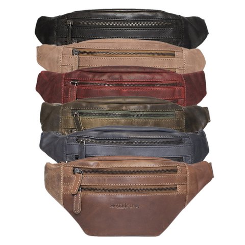 Heuptas Leer - Fanny Pack Leer - Buideltas In 6 Kleuren Leer – Leren Buiktas - Uniseks Model