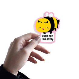 Autocollant Bij Fuck off, je suis buzzy