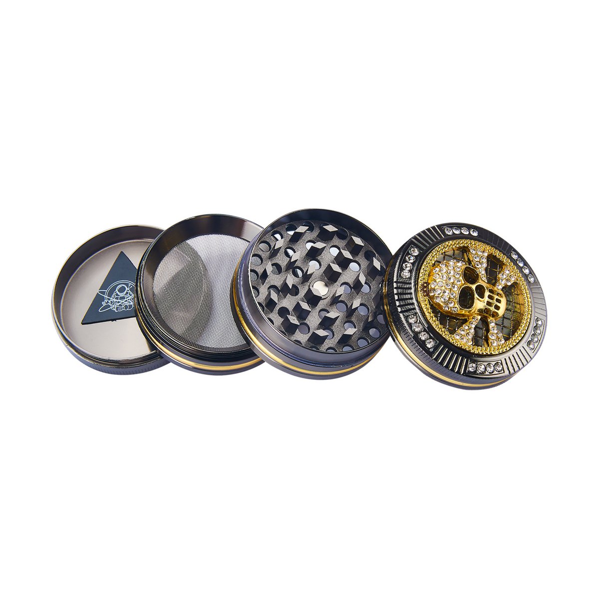 Grinder - Kruidenmolen - Aluminium Kruiden met Zeef - 50 mm