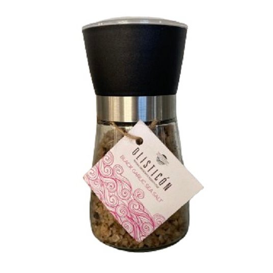 Sel de mer non raffiné à l'ail noir - Petit moulin 180g