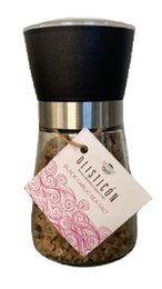 Sel de mer non raffiné à l'ail noir - Petit moulin 180g