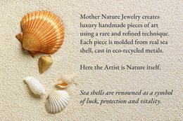 Ægte Sea Shell-armbånd: Minimal guldbelagt genanvendt messingmanchet