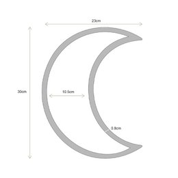 Mirror Moon Gold 30cm