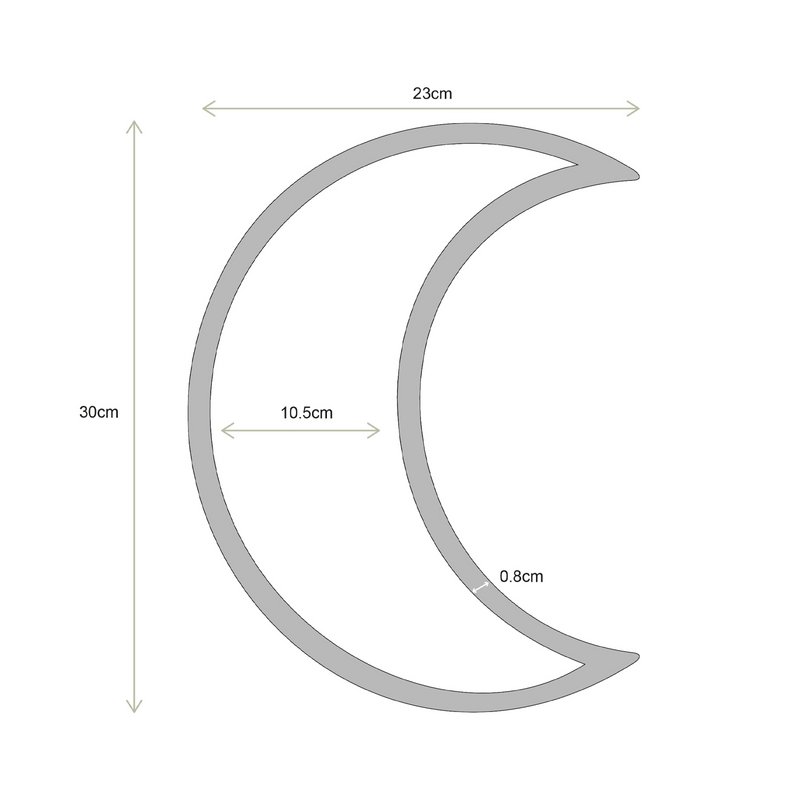 Mirror Moon Gold 30cm