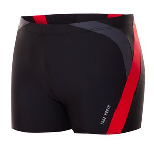 T8231-47 | Dronken zwembroek voor mannen - duurzaam, econyl®, snelle drijven - zwart -red