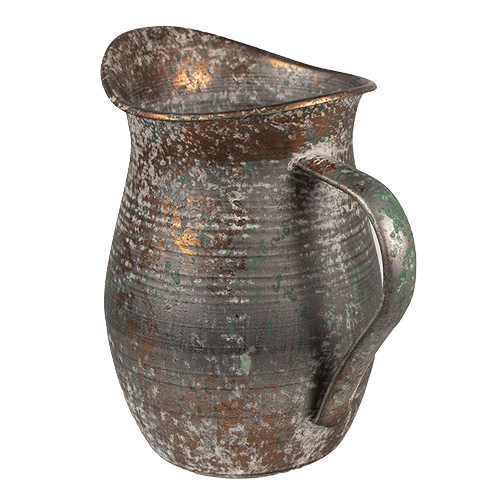 Decoration Can 19x13x19 cm Gray Metal Garden Decoration