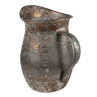 Decoration Can 19x13x19 cm Gray Metal Garden Decoration