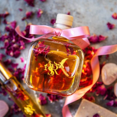 Awen Rose Aura Elixir Parfümiertes Körperöl, Rose Vanille