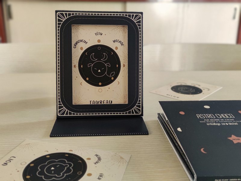 Astrologietasche 2 in 1 - Tierkreiskarte + Fotorahmen