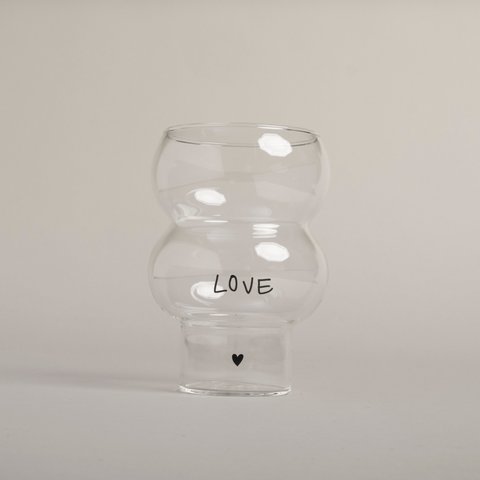 Double Bubble Glas Love (VE = 6 Stk)