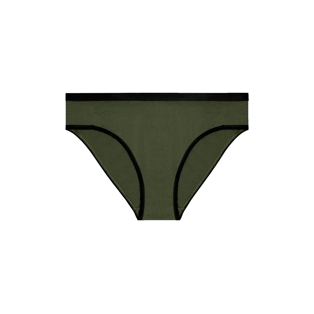 Damen-Bikinihose Merino 160 Dunkelgrün